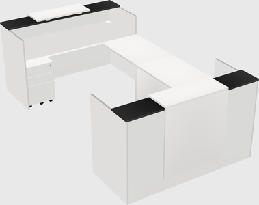 Reception desk u-shape