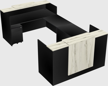 Reception desk u-shape