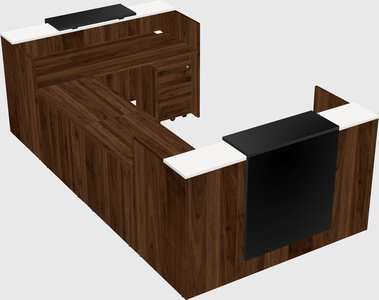 Reception desk u-shape