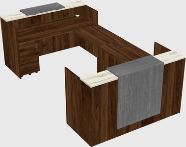 Reception desk u-shape