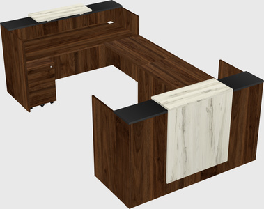 Reception desk u-shape