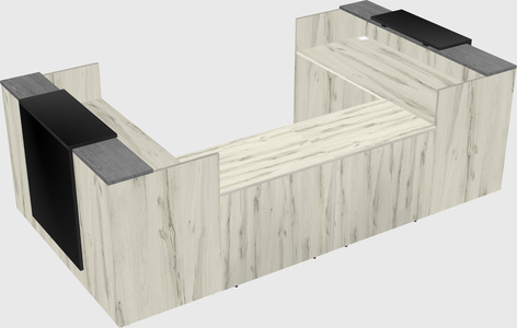 Reception desk u-shape