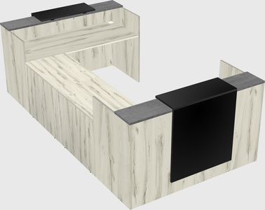 Reception desk u-shape