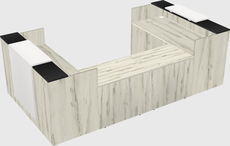 Reception desk u-shape
