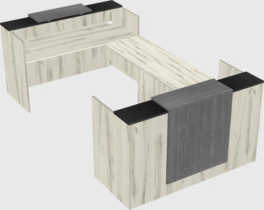 Reception desk u-shape