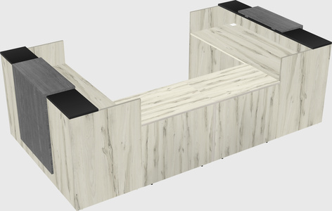 Reception desk u-shape