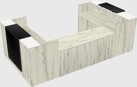 Reception desk u-shape