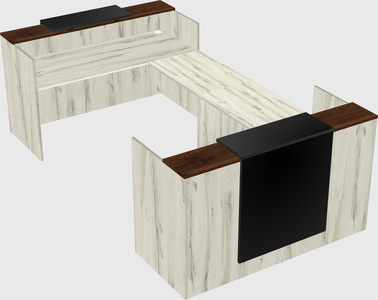 Reception desk u-shape