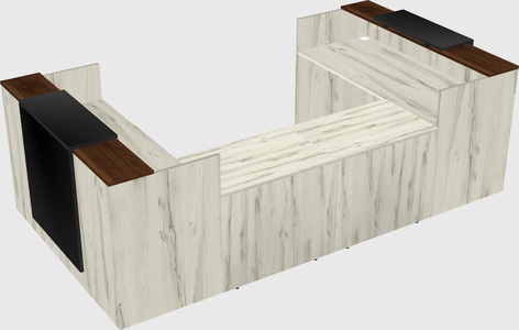 Reception desk u-shape