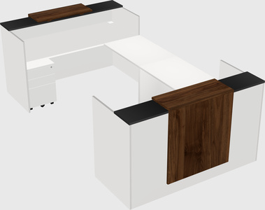 Reception desk u-shape
