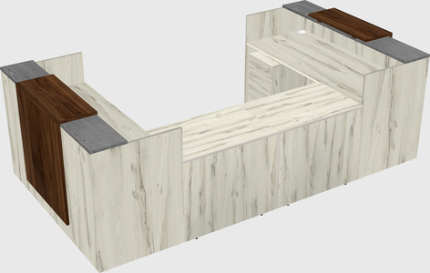 Reception desk u-shape