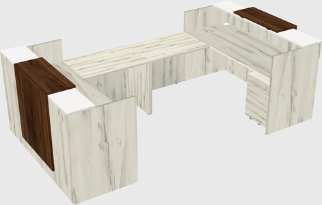 Reception desk u-shape