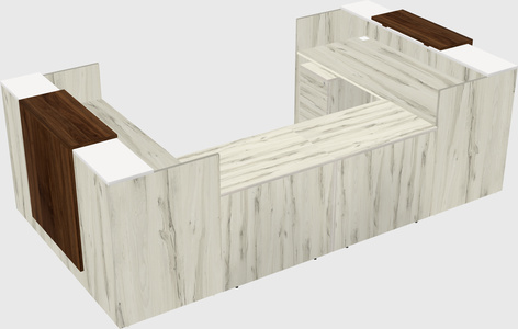 Reception desk u-shape
