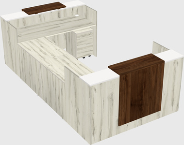 Reception desk u-shape