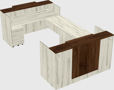Reception desk u-shape