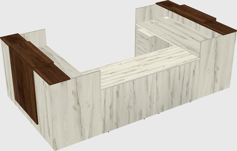 Reception desk u-shape