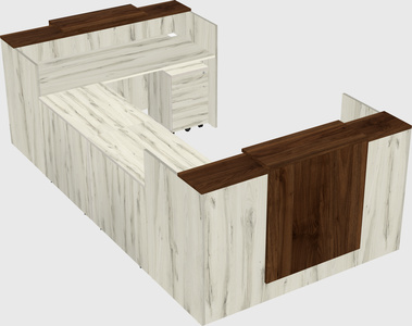 Reception desk u-shape