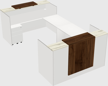 Reception desk u-shape