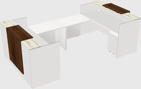 Reception desk u-shape