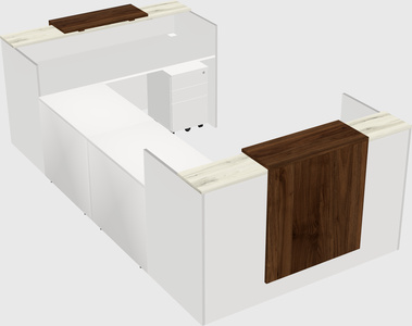 Reception desk u-shape