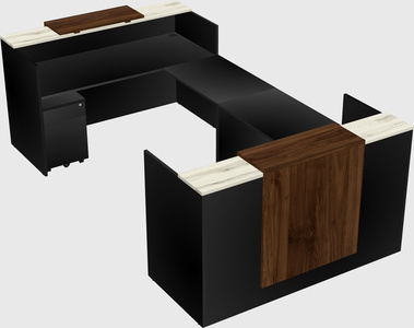 Reception desk u-shape