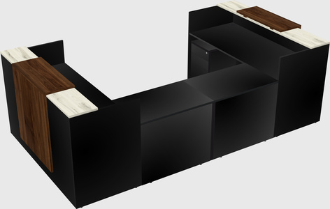 Reception desk u-shape