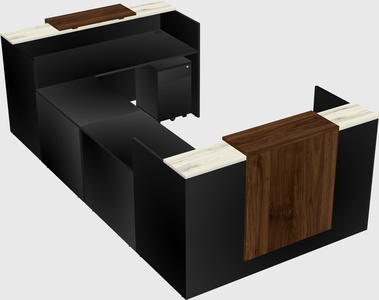Reception desk u-shape
