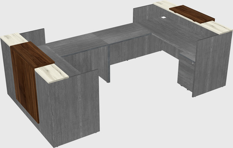 Reception desk u-shape