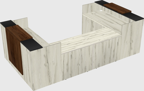 Reception desk u-shape