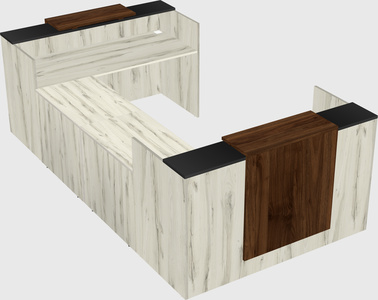 Reception desk u-shape