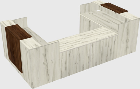 Reception desk u-shape