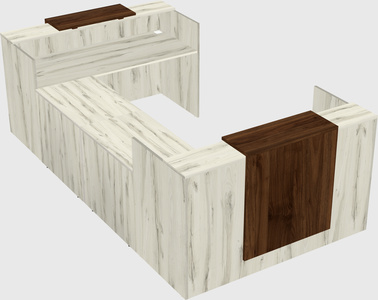 Reception desk u-shape