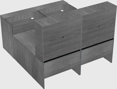Shared one sided u-shaped reception desk