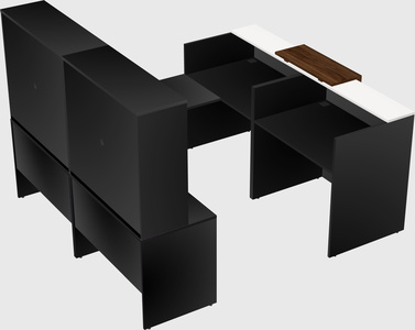 Shared one sided u-shaped reception desk