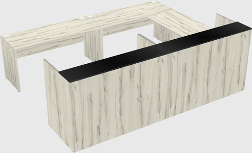 Shared one sided u-shaped reception desk
