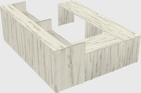 Shared one sided u-shaped reception desk