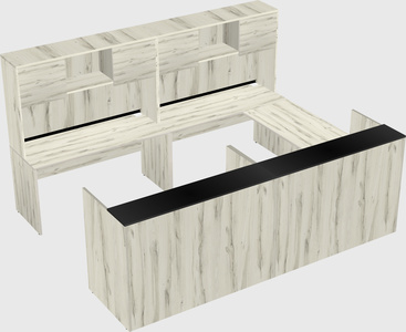 Shared one sided u-shaped reception desk