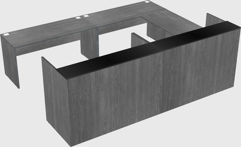 Shared one sided u-shaped reception desk