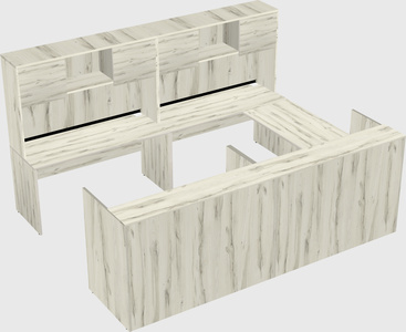 Shared one sided u-shaped reception desk
