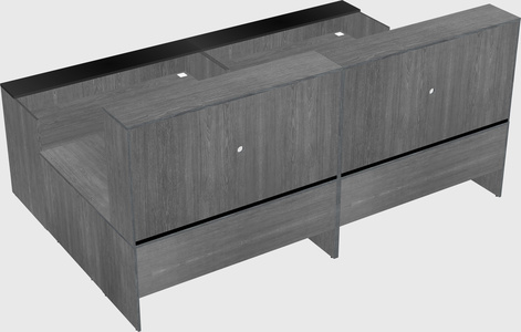 Shared one sided u-shaped reception desk