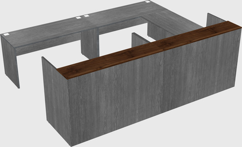 Shared one sided u-shaped reception desk