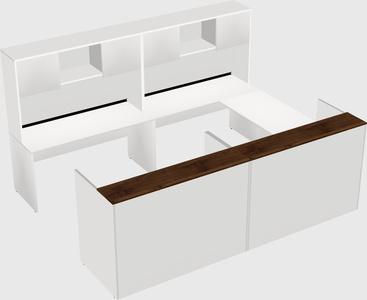 Shared one sided u-shaped reception desk