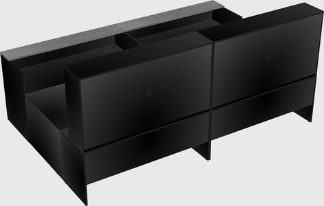 Shared one sided u-shaped reception desk