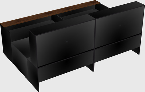 Shared one sided u-shaped reception desk