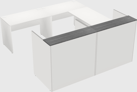 Shared one sided u-shaped reception desk