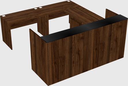 Shared one sided u-shaped reception desk