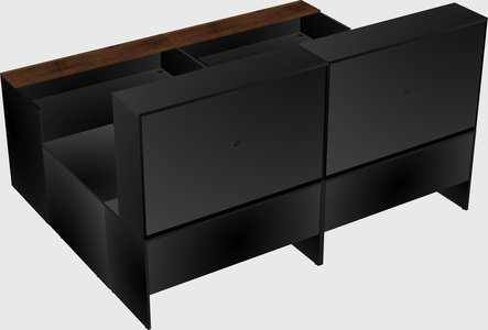 Shared one sided u-shaped reception desk