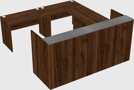 Shared one sided u-shaped reception desk