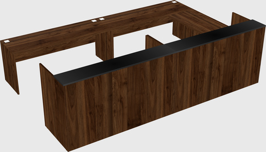 Shared one sided u-shaped reception desk
