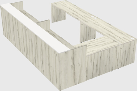 Shared one sided u-shaped reception desk